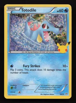 McDonald’s Pokemon 25th Anniversary 2021 Totodile 18/25 Holo - Image 1