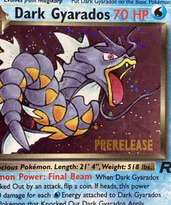 Dark Gyarados Holo Rare Prerelease 2000 Pokemon Rocket #8/82 Moderately Played - Image 2