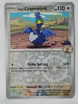 Hop's Cramorant #138/159 Journey Together 2025 Reverse Holo Pokemon TCG - Image 1