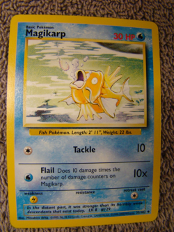 Pokemon Base Set 4th Print 1999-2000 Magikarp NM - Image 1