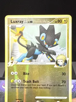 Pokemon Card Luxray GL 9/111 Platinum Rising Rivals Reverse Holo Rare Played - Image 2