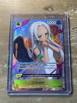 S-Snake (Alt Art) OP13-114 R Carrying on His Will ONE PIECE Card Game ENGLISH NM - Image 1
