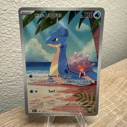 Pokemon TCG Misty's Lapras Destined Rivals 194/182 Illustration Rare Mint - Image 4
