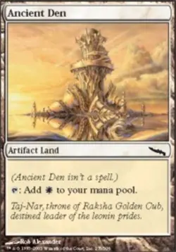 Ancient Den ~ Lightly Played Mirrodin MTG Magic UltimateMTG Land Card - Image 1