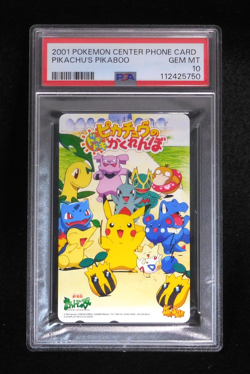 PSA 10 Pokemon Phone Card Pikachu's Pikaboo Japanese Exciting Hide and seek 2001 - Image 1