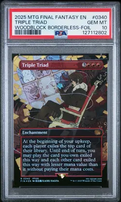 PSA 10 Triple Triad FOIL - 0340 - Magic: Final Fantasy MTG - Borderless - Image 1