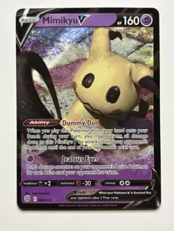 Mimikyu V 062/163 2021 Pokemon Battle Styles Full Art Ultra Rare - Image 1
