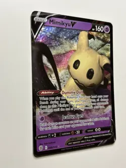 Mimikyu V 062/163 2021 Pokemon Battle Styles Full Art Ultra Rare - Image 2