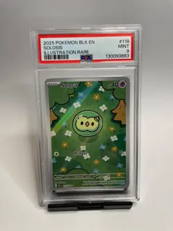 Pokemon Solosis 118/086 Black Bolt Illustration Rare Graded PSA 9 Mint - Image 1