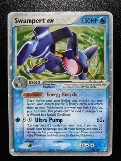 Pokemon TCG Swampert ex Crystal Guardians 98/100 2006 MP-LP - Image 1
