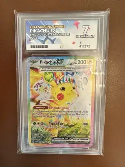 Pokemon Pikachu EX 2024 Surging Sparks Special Illustration Rare #238 Near Mint - Image 1