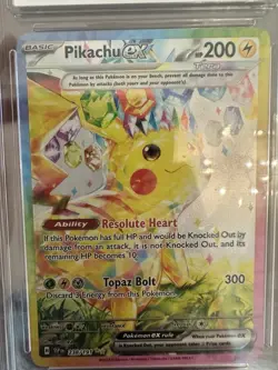 Pokemon Pikachu EX 2024 Surging Sparks Special Illustration Rare #238 Near Mint - Image 2