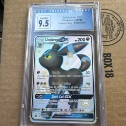 2019 Pokemon Hidden Fates Full Art Umbreon GX SV69/SV94 CGC Gem Mint 9.5 - Image 1