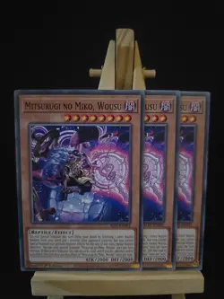 Mitsurugi No Miko, Wousu ×3 - 1st Edition - Common - ALIN-EN091 - Yu-Gi-Oh! - Image 1