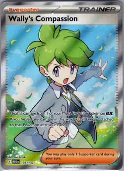 Wally's Compassion 176/132 ME01: Mega Evolution - Pokemon Card - NM - Image 1