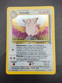 Clefable 1/64 Jungle Holo Rare Pokemon Card 1999 WOTC - Image 1
