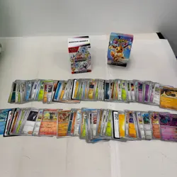 Pokemon Card & Tin Bundle w/ Pokemon, Reverse/Holo Cards, Energy & Trainer Cards - Image 2
