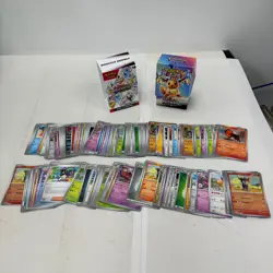 Pokemon Card & Tin Bundle w/ Pokemon, Reverse/Holo Cards, Energy & Trainer Cards - Image 2