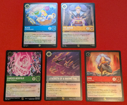 Fabled Promo Cards Lorcana Alice Queen Cursed Merfolk Strength Raging Fire Sisu - Image 1