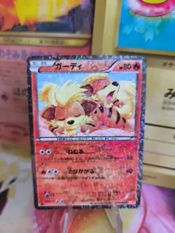 Pokemon Karte Card Holo Fukano Growlithe Shiny Collection 2013 japanese NM- - Image 1