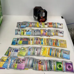 Pokemon Card & Tin Bundle w/ Pokemon, Reverse/Holo Cards, Energy & Trainer Cards - Image 5