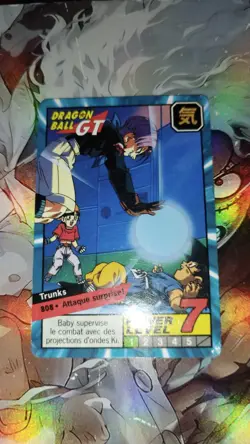 Carte Dragon Ball GT Grand Combat Part 9 808 Power Level Super battle card Z - Image 1