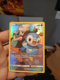 Pokemon TCG Piplup Trainer Gallery 2019 Cosmic Eclipse Secret Rare Card 239/236 - Image 1