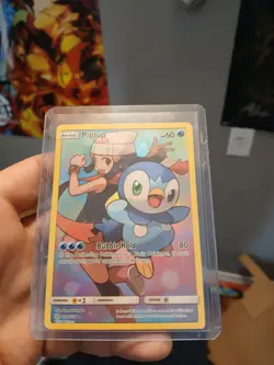 Pokemon TCG Piplup Trainer Gallery 2019 Cosmic Eclipse Secret Rare Card 239/236 - Image 3