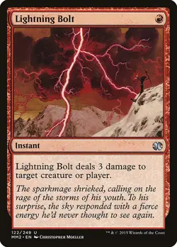 [MTG] Lightning Bolt (122) (MM2) NM - Image 1