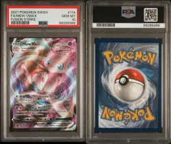 Mew VMAX 114 / 264 Sword And Shield Fusion Strike Holo PSA 10 Gem Mint - Image 3