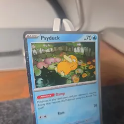 Psyduck 007 Black Star Promo Pokemon Mega Evolution Holo near mint - Image 3