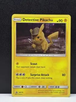 Pokemon TCG - Detective Pikachu SM170 Black Star Promo HP - Image 1
