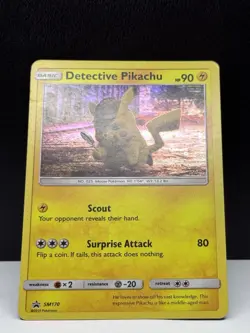 Pokemon TCG - Detective Pikachu SM170 Black Star Promo HP - Image 2