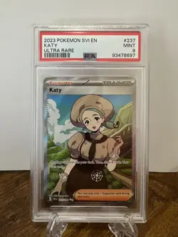 Katy 2023 Pokemon Scarlet & Violet #237 Ultra Rare PSA 9 MINT - Image 1