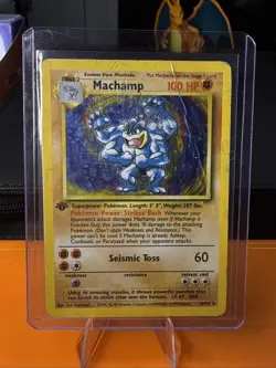 Pokemon TCG Machamp 008/102 Deck Exclusives Holo Damaged Free Shipping! - Image 1