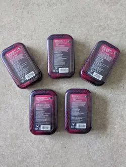 Pokemon TCG Mega Evolutions Mini Tin Complete Art Set of 5 Tins - New & Sealed - Image 2
