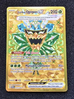NM-VLP POKEMON TEAL MASK OGREPON EX Twilight Masquerade 221/167 - Image 1