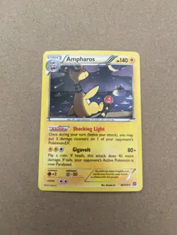 Pokemon 2016 XY Steam Siege 40/114 Holo Rare Ampharos - Image 1