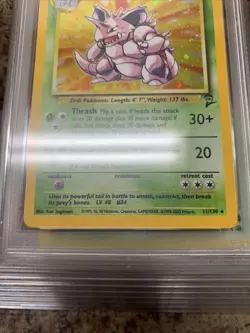 Base Set 2 Nidoking PSA 7 Holo 11/130 Pokemon Fresh Slab!! - Image 2