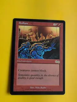 Bedlam. rare Enchantment MTG Card. Urza's Saga. Old Vintage - Image 1
