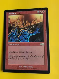 Bedlam. rare Enchantment MTG Card. Urza's Saga. Old Vintage - Image 2