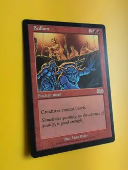 Bedlam. rare Enchantment MTG Card. Urza's Saga. Old Vintage - Image 4