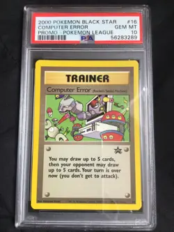 Pokemon Cards: Wizards Black Star Promo: Computer Error 16 PSA 10 - Image 1