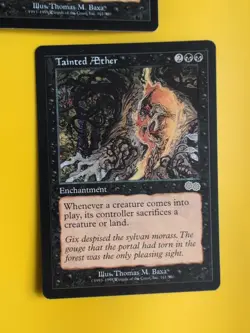 Tainted Aether x2 Rare Enchantment MTG 2 Card. Urza's Saga. Old Vintage - Image 2