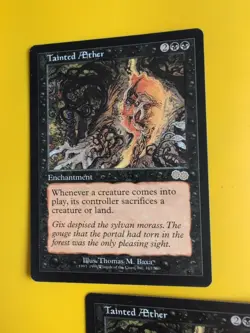 Tainted Aether x2 Rare Enchantment MTG 2 Card. Urza's Saga. Old Vintage - Image 4