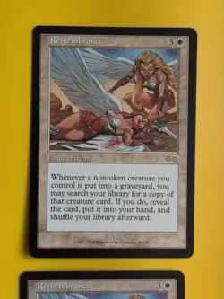 Remembrance x2 Rare Enchantment MTG 2 Card. Urza's Saga. Old Vintage - Image 3