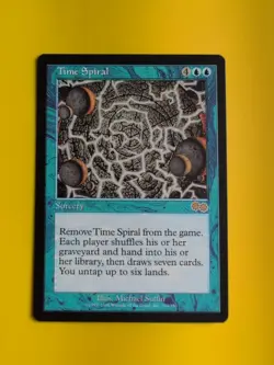 Time Spiral. Rare Sorcery MTG Card. Urza's Saga. Old Vintage - Image 1