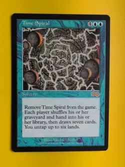 Time Spiral. Rare Sorcery MTG Card. Urza's Saga. Old Vintage - Image 2