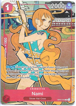 OP01-016 Nami (1st Year Anniversary), One Piece Card Game NM English EN - Image 1