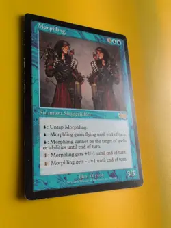 Morphling. rare Summon shapeshifter MTG Card. Urza's Saga. Old Vintage - Image 5